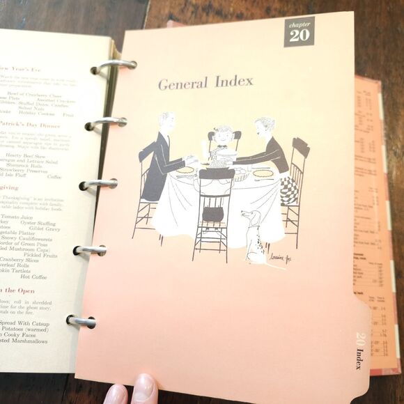Vintage 1953 Better Homes & Gardens New Cookbook 5-Ring Binder Trad Traditional - Picture 5 of 6